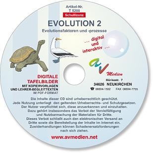 Interaktive digitale Tafelbilder EVOLUTION 2: Evolutionsfaktoren