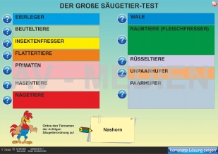 Die Ordnungen der Sugetiere